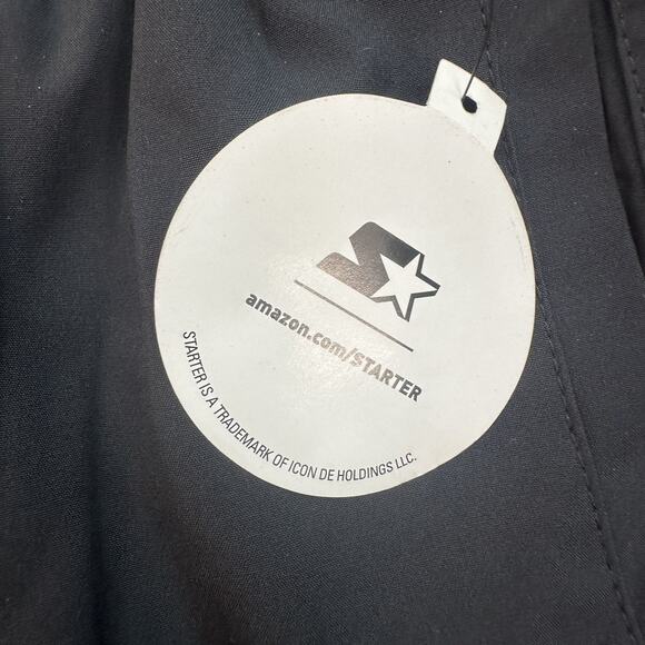 Starter Pants Mens XL Black Athletic Track Lightweight Zip Hem Pockets Logo - Picture 2 of 16